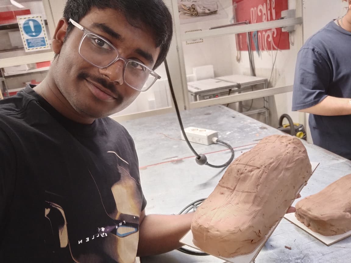 Clay modeling step 4