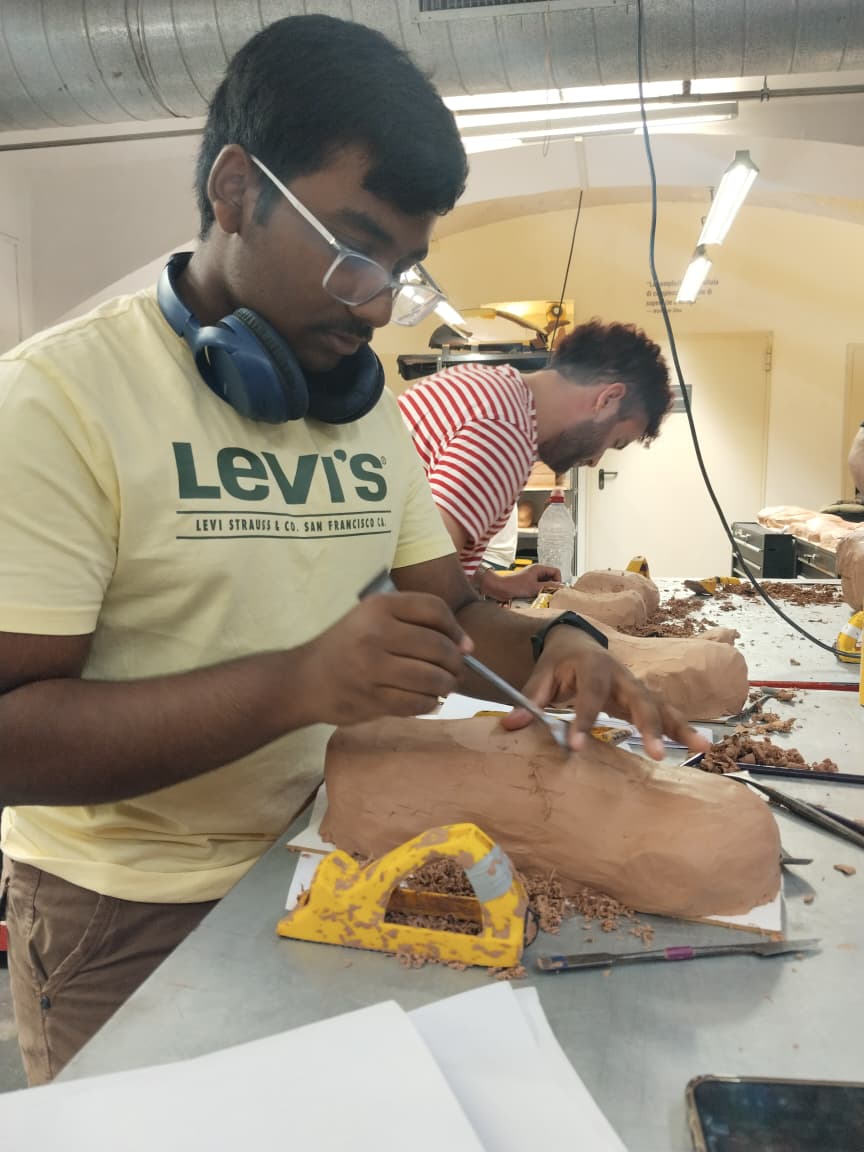 Clay modeling step 5