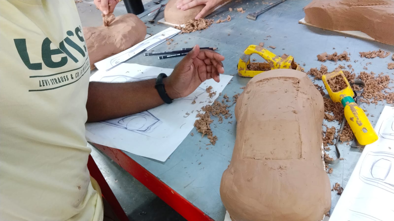 Clay modeling step 6