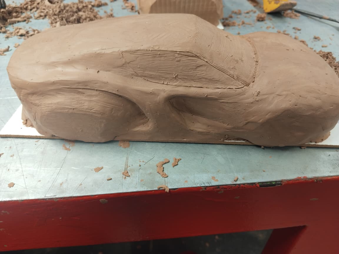 Clay modeling step 7