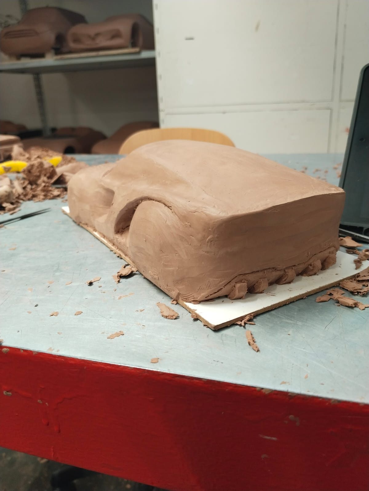 Clay modeling step 9