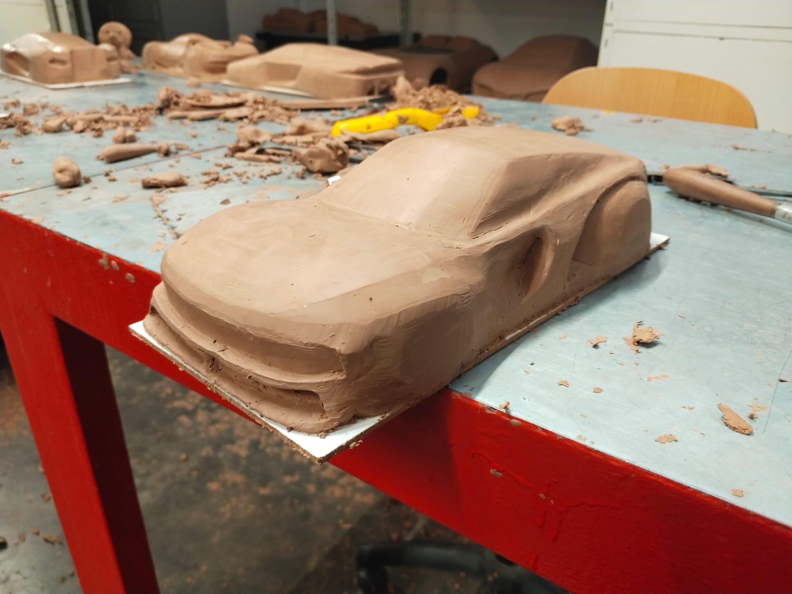 Clay modeling step 11