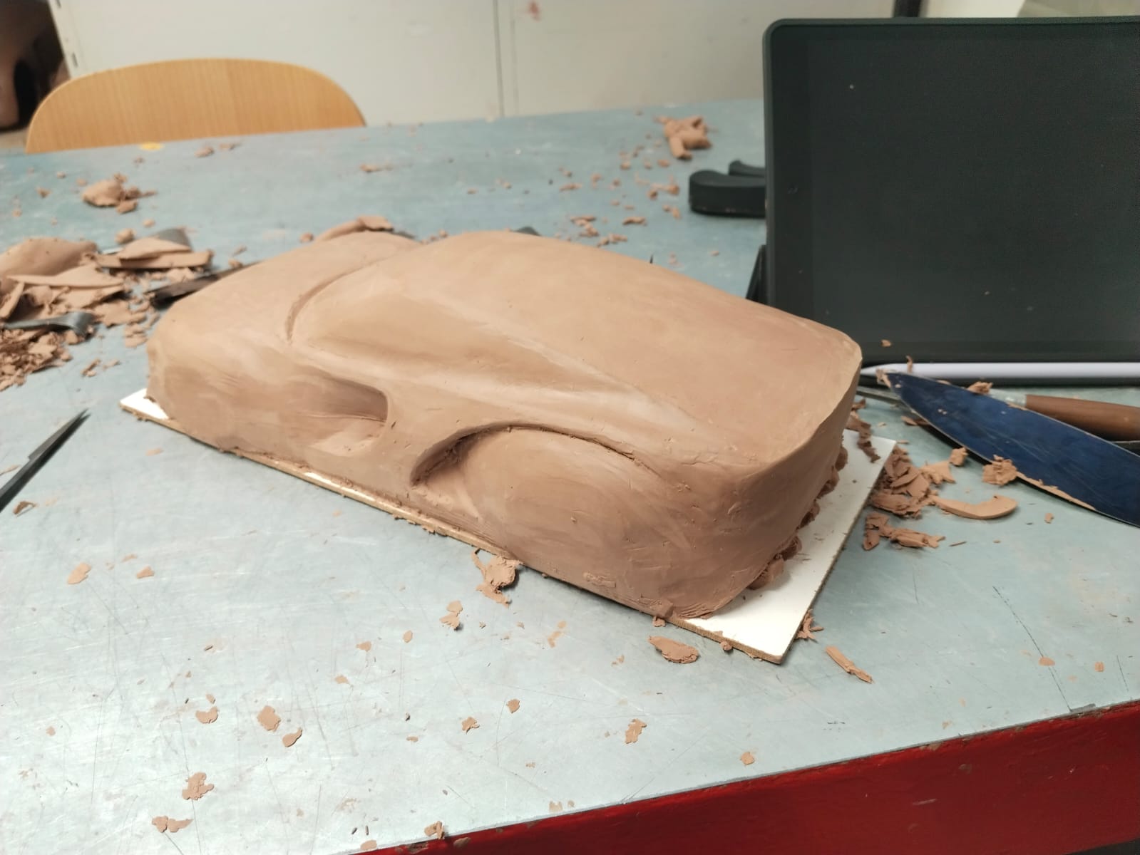Clay modeling step 12