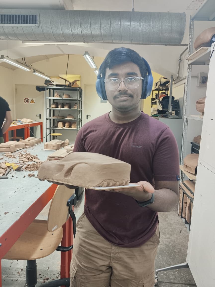 Clay modeling step 13