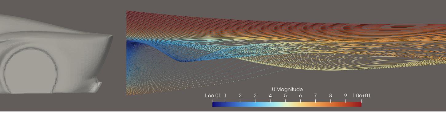 Wake streamtracer visualization