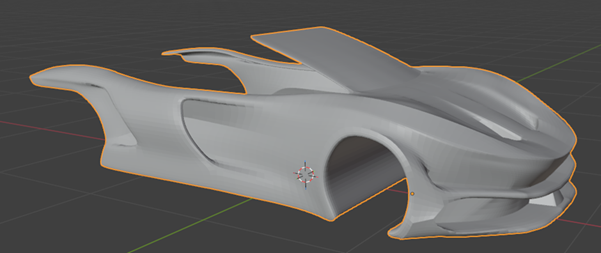 Concept form exploration in Blender